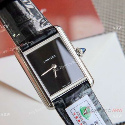 Swiss Cartier Tank Must Quartz watches 33.7mm Black Onyx Dial